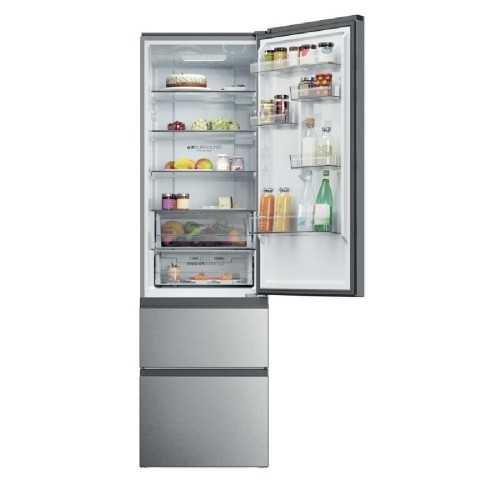 REFRIGERATORS FREESTANDING  HTR3620ENMG (200x60 / E / INOX / FNF / ΣΥΡΤΑΡΙΑ / Wi-Fi)